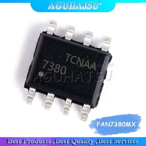 10pcs FAN7380MX SOP8 FAN7380 SOP 7380 SMD Silk screen 7380 bridge chip IC driver