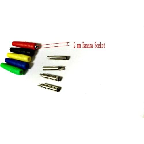 100PCS 5 Color Copper 2mm Banana Socket Solder Test ADAPTER