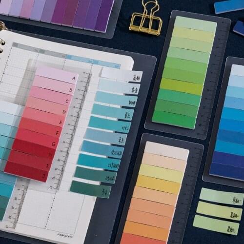 150 PCS Pastel Color Writable Repositionable Sticky Index Tabs with Ruler for Pages Book Markers Reading Notes Classify File