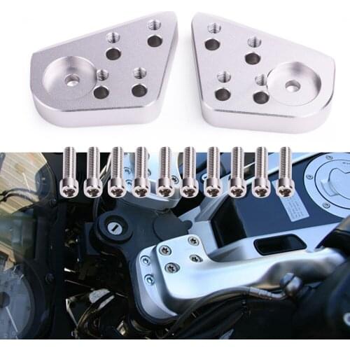 2 PCS/Pair Motorcycle Handlebar Riser for BMW R1100RT R1150RT R1200RT R1100R R1150R Silver