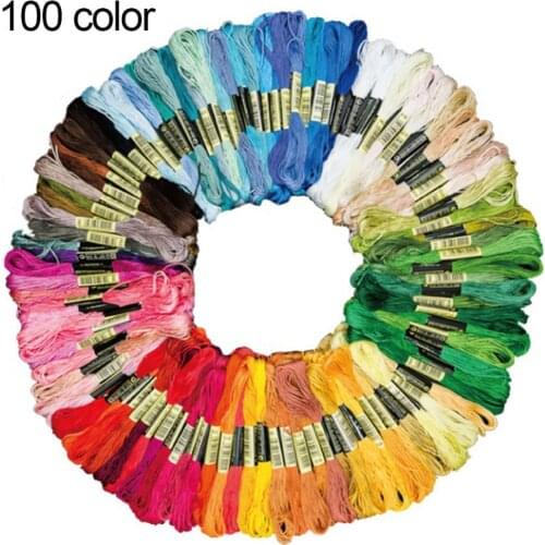 24/50/100Pcs Embroidery Thread Cross Stitch Cotton DIY Floss Skeins Sewing Tools DIY Knitting Garment Sewing