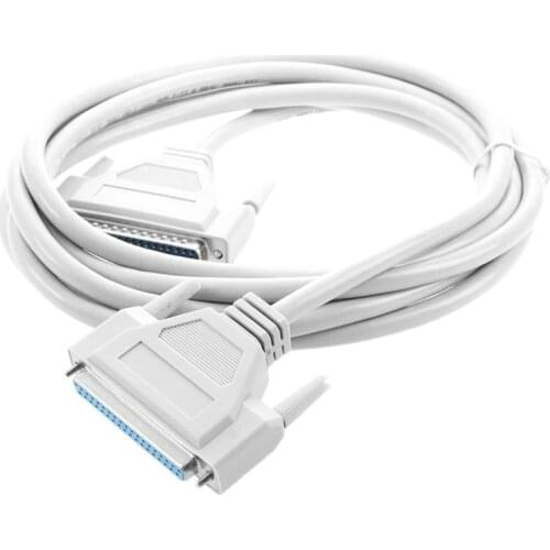 3 Meters 37 Pin Male to Female DB37 Extension Cable offwhite