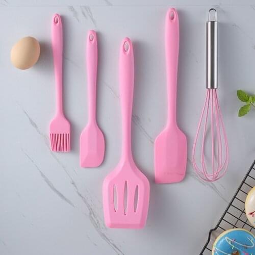5Pcs Kitchenware Silicone Heat Resistant Kitchen Cooking Utensils Non-Stick Baking Tool Cooking Tool Sets