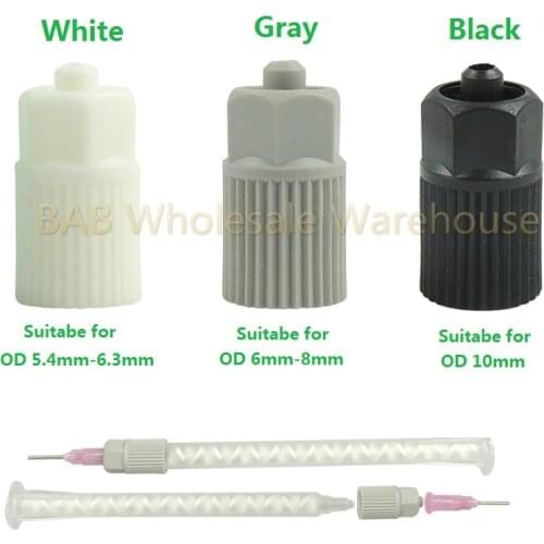 AB static mixing tube adapter screw end connect dispensing needle for static mixing tube switch Interface dispensing accessories