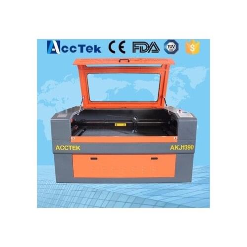 AKJ1390 co2 acrylic leather wood glass crystal laser foam cutting machine for sale
