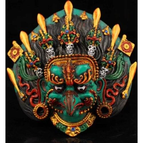 Pure hand-painted gold lacquerware Golden Eagle Godhead hanging statue can be wall-mounted town house to ward off evil domiciles