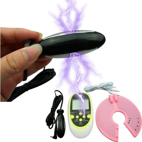 Electric Shock Anal Vibrator Nipple Massage Stimulator Electro Pulse Anal Plug Sex Toys for Men Women Masturbator Sex Machine