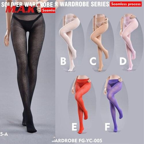 FG-YC-005 1/6 Scale Sexy Wardrobe Series Seamless Pantyhose Clothes Accessory for 12'' Action Figure Body