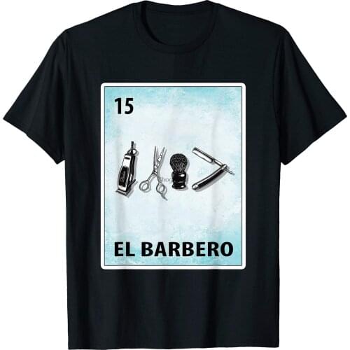 El Barbero Mexican Barber Cards T-Shirt