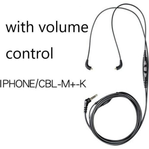 Headphone cable for Shure SE535 SE215 SE315 SE846 SE425 Original repair replacement headphone cable with Mic for iPhone iPod