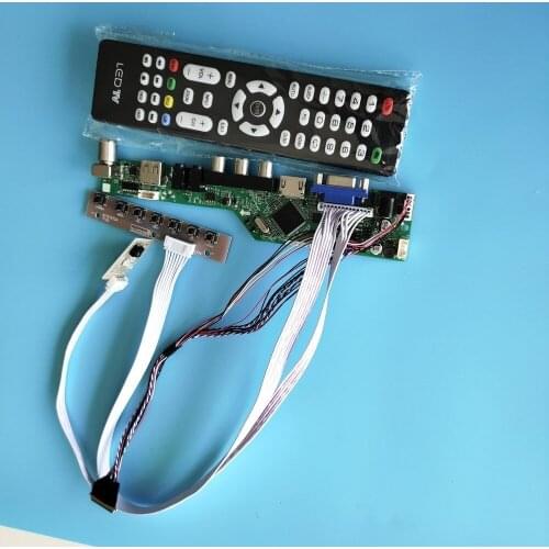 Kit for LP173WD1(TL)(A2) 17.3" TV AV Controller board driver 1600X900 remote VGA 40pin LVDS HDMI USB LCD LED Screen panel