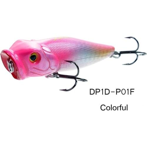 Lutac Popper Blank Lure 65MM 9G Plastic Fishing Lure 3D FIsh Eyes