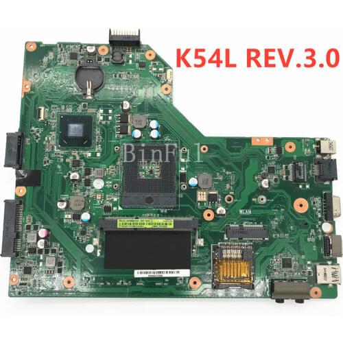High quality For ASUS K54L Notebook Laptop motherboard REV.3.0 100% full Tested