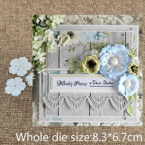 XLDesign Craft Metal Cutting Dies cut die new 3pcs flower decoration Scrapbooking Album Paper Card Craft Embossing Die Cuts