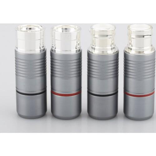 New 4pcs VR012 Hi-End Silver plated Tellurium Copper Male female XLR Connector audio XLR balance plug connector for hifi plug