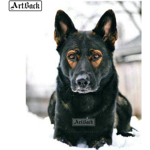Full square / round diamond painting dog 5d diy diamond mosaic german shepherd animal 3d embroidery art sticker