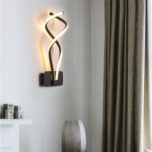 Simple Living Room Wall Lamp Bedroom Study Bedside LED Lamp Nordic Corridor Stair Lamp Hotel Decoration Lamps