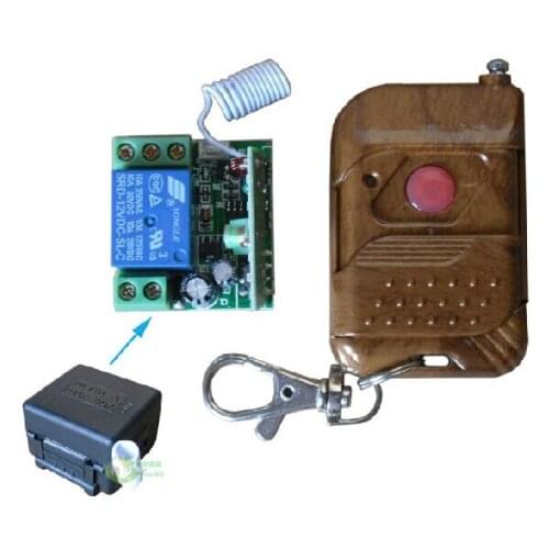 DC 12v 10A relay 1 channel wireless RF Remote Control Switch Transmitter+ Receiver for car