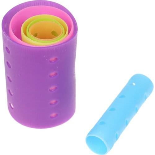 Heatless Hair Rollers Curlers Curling Rod With Hole And Pins Hairdressing Set
