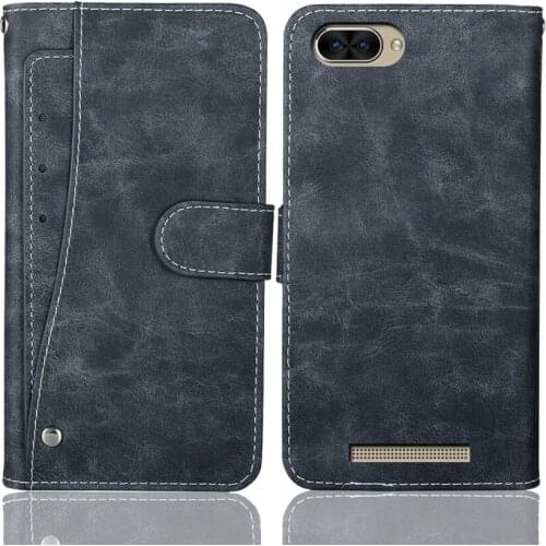 Luxury Wallet INOI 6i Case 5.5" Vintage Flip Leather Cases Business Protective Cover With Front Card Slots Phone Book