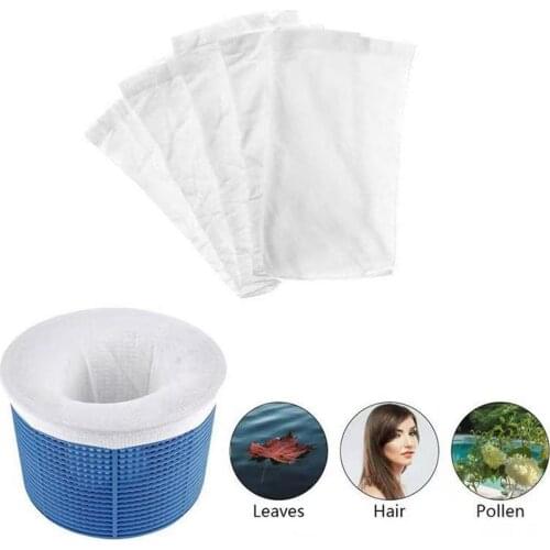 5pcs/10pcs Round Swimming Pool Mesh Filter Sock Pool Filter Cleaner Bag For Filters Baskets Skimmers Swimming Pool Daily Care