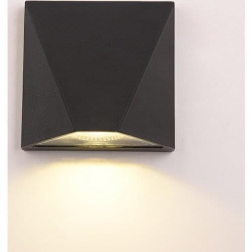 Modern 5W LED Wall Light Aluminum Outdoor Waterproof Wall Lamp Garden Porch Patio Aside Courtyard Wall Light AC85~265V