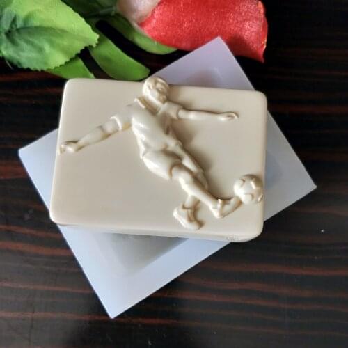 TS0101 PRZY Silicone Mold Soap Mould Sports Play Football Handmade Soap Making Molds Candle Silicone Mold Resin Clay Mold