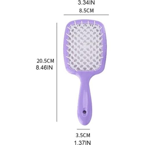 Vented Hair Brush Styling Tools Large Plate Combs Massage Girls Ponytail Comb A0NC