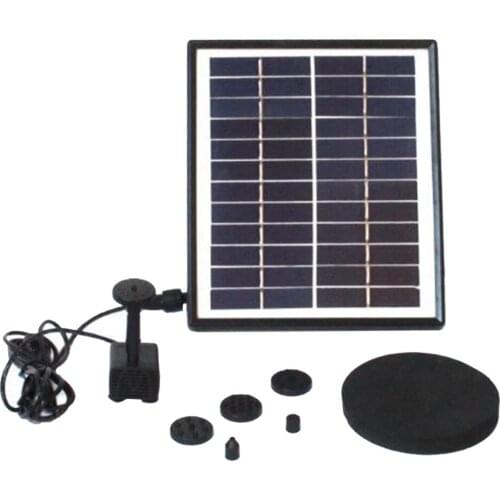 12V 5W Solar Fountain Pump Solar Water Pump Floating Fountain for Bird Bath Water Cycling Fish Tank Garden Solar Water Pump Kit