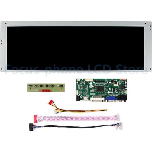 14.9 Inch LTA149B780F LCD Display 1280*390 Screen Display without / with VGA+DVI+HDMI-Compatible Controller Board Monitor Kit
