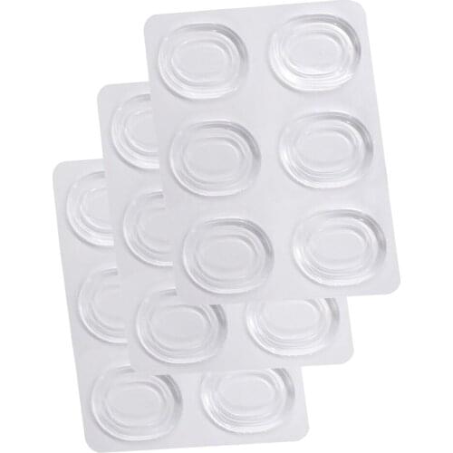 18 Pieces Drum Damper Gel Pads Silicone Drum Dampeners Silencer for Drum Set - Clear