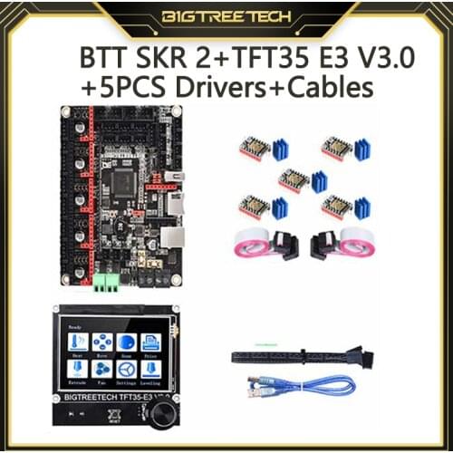 BIGTREETECH BTT SKR 2 32 Bit Board+TFT35 E3 V3.0 TMC2209 TMC2208 Upgrade SKR V1.4 Turbo For Ender 3 V2 Ender 5 3D Printer Parts