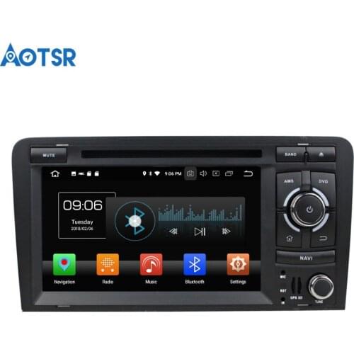 Aotsr Android 8.0 7.1 GPS navigation Car DVD Player For Audi A3 2006-2013 multimedia radio recorder 2DIN 4GB+32GB 2GB+16GB