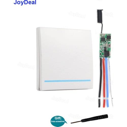 433Mhz 3.6V 12V 24V 1CH Wireless Remote Control Switch RF Mini Receiver Controller LED Light Wall Panel Remote Radio Transmitter