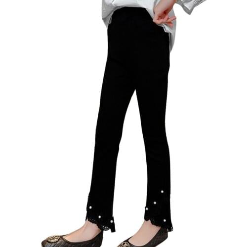 Big Girls Pants Solid Color Kids Trousers For Girls Casual Trousers For Children Spring Autumn Clothes Girl 6 8 10 12 14