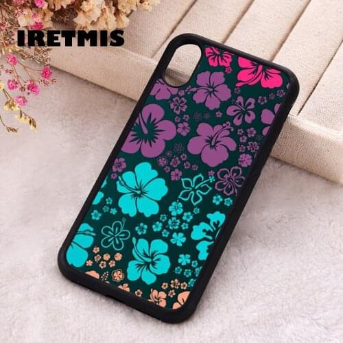 Iretmis 5 5S SE 2020 Phone Cover Case for iPhone 6 6S 7 8 Plus X Xs XR 11 12 Mini Pro Max Rubber Silicone Boho Flower