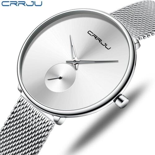 CRRJU autumn new ladies high-end watch, fashion business style watch, waterproof ladies watch