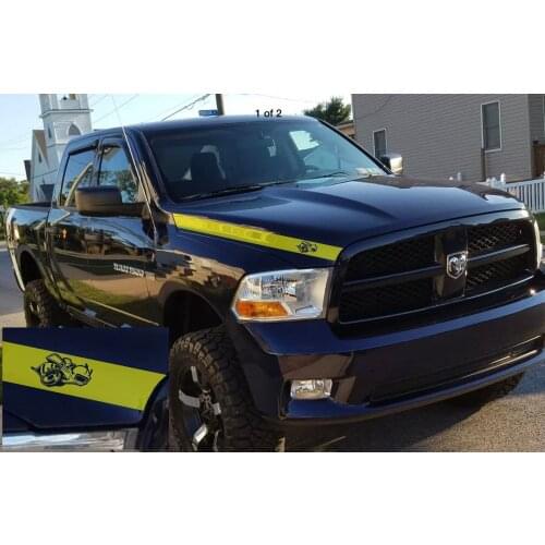 For 2 Truck vinyl decal stripes Dodge Ram 1500 5.7 L line bee RT graphics Mopar