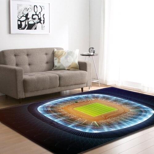 Burning Soccer 3D Carpets for Living Room Bedroom Area Rugs soft Flannel Child Decoration Rug Kids Play Football Gift Mat/Carpet