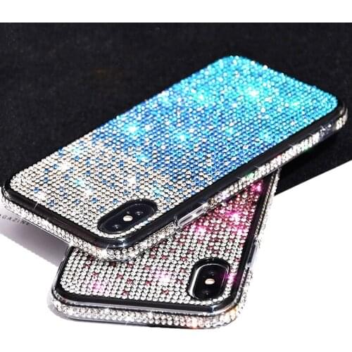 Gradient Diamond Glitter Bling Case For iPhone 11Pro Rhinestone Cover for iPhone 12 Min X XS Max 7 8 Plus 6 6s SE 2020 XR Case