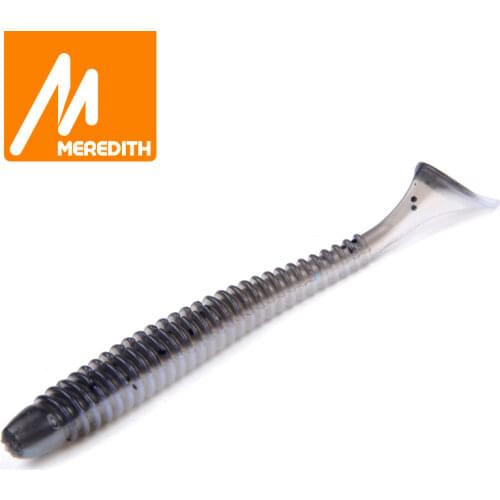 MEREDITH 55mm/0.85g 20pcs/Lot Swing Impact Fishing Lures Swimbait Craws Soft Lures Fishing Soft Bait Bass Bait