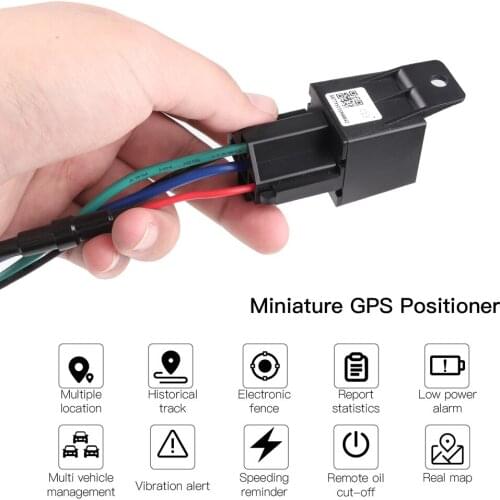 Mini GPS Tracker Car Tracker Hidden Design Cut Off Fuel Car Locator Anti-theft 9-36V 100mAh Shock Overspeed Alert With Free APP