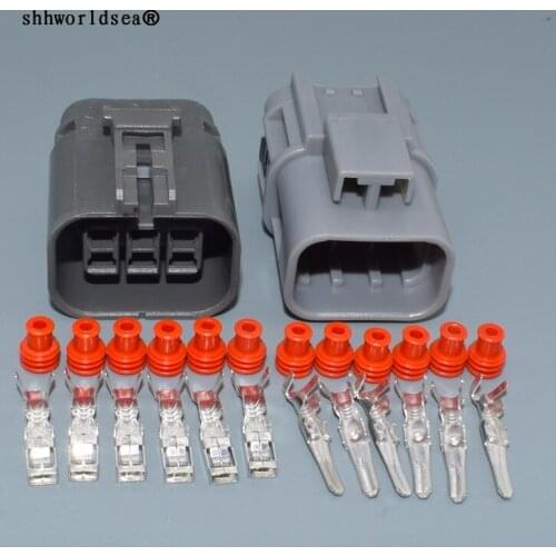 Worldgolden 6pin 2.8mm auto male female housing plug waterproof cable wiring harness connector 7122-1864-40 7223-1864-40