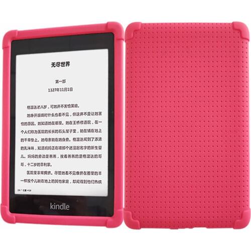 Soft Silicone Cover Shockproof Rubber Funda Case For Amazon Kindle Paperwhite 2018 Paperwhite 4 10th Generation Coque +Film +Pen