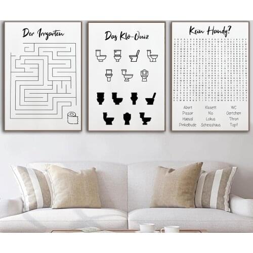 Black White Toilet Wall Art Canvas Poster And Print Forget Your Phone Bathroom Quote Canvas Painting Picture For Bedroom Decor