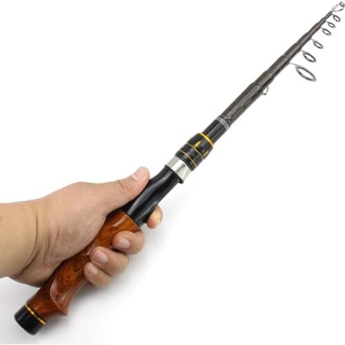 NEW1.8m-2.7m High Quality telescopic Carbon Fiber Spinning Rod Lure Weight 5-20g ultrashort Portable Travel Rod Pikes fish pole
