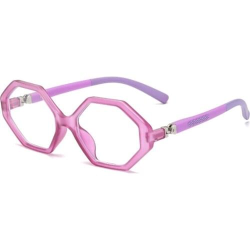 For Kids 360 Rotating Temples Anti Blue Light Optical Glasses Frames Protect Eye Student Computer Eyeglasses 50169