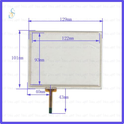 Original new SELB 5.6 inch four-wire industrial touch handwriting external screen glass 129 * 101