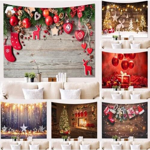 Thick Durable Christmas Eve 3D Fireplace Photography Background Christmas Pattern Cloth Party Home Decoration for Christmas