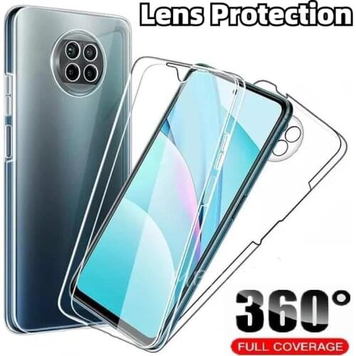 360 Full Body Phone Case for Xiaomi Redmi Note 10 Pro Max Redmi 9T 9AT 9C NFC Fundas PC+Silicone Cover on Redmi Note 9T 10S Capa